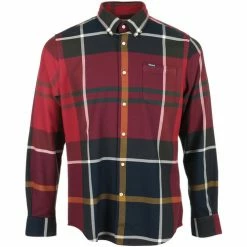 Barbour Dunoon Tailored Shirt Couleur rouge
