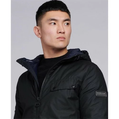 Barbour MWX1886 VISION WAX Manteau homme NOIR Couleur Noir 4 Barbour MWX1886 VISION WAX Manteau homme NOIR Couleur Noir – Image 2