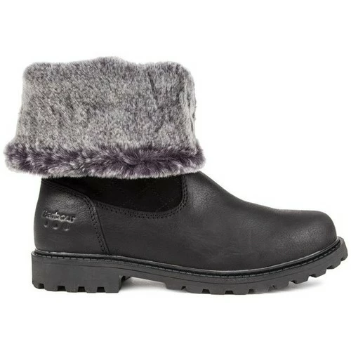 Barbour Hareshaw Fold Down Boots - Noir Couleur Noir 3 Barbour Hareshaw Fold Down Boots - Noir Couleur Noir