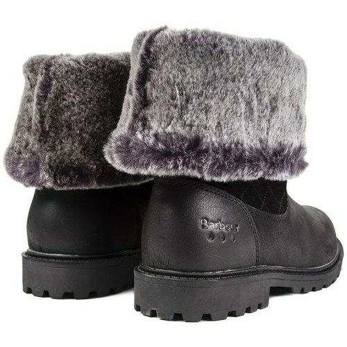 Barbour Hareshaw Fold Down Boots - Noir Couleur Noir 5 Barbour Hareshaw Fold Down Boots - Noir Couleur Noir – Image 3