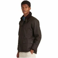 Barbour Classic Bedale Wax Couleur Vert -Barbour Soldes 23997493 500 C