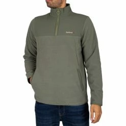 Barbour Veste légère Wyre à demi-fermeture éclair Couleur Vert